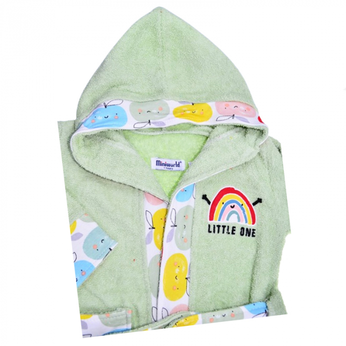 Halat de baie pentru baieti Mini Junior HLTMJ-6, Verde [3]