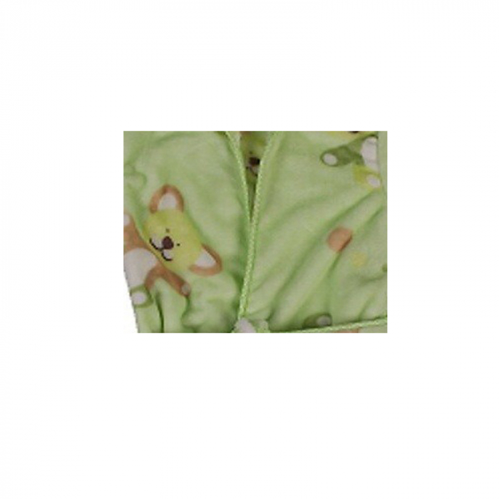 Halat de baie pentru copii Velur Fleece 606V-92-cm, Verde [2]