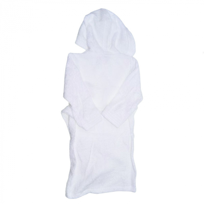 Halat de baie pentru fete Mini Junior HB-403R, Alb [2]