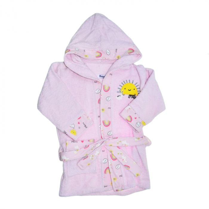 Halat de baie pentru fete Mini Junior HLTMJ-1, Roz [1]