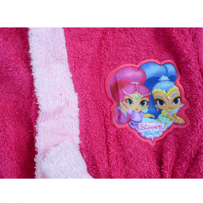 Halat de baie pentru fete Setino Shimmer & Shine 840-312F-92-98-cm, Fucsia [4]