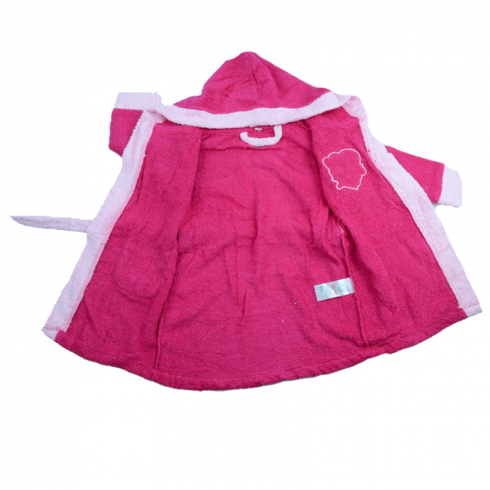 Halat de baie pentru fete Setino Shimmer & Shine 840-312F-92-98-cm, Fucsia [2]