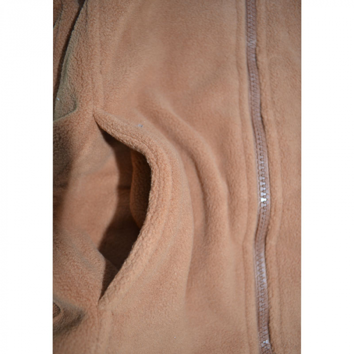 Hanorac din polar cu maneca lunga si gluga pentru fete Happy House WB-3072M, Maro [3]