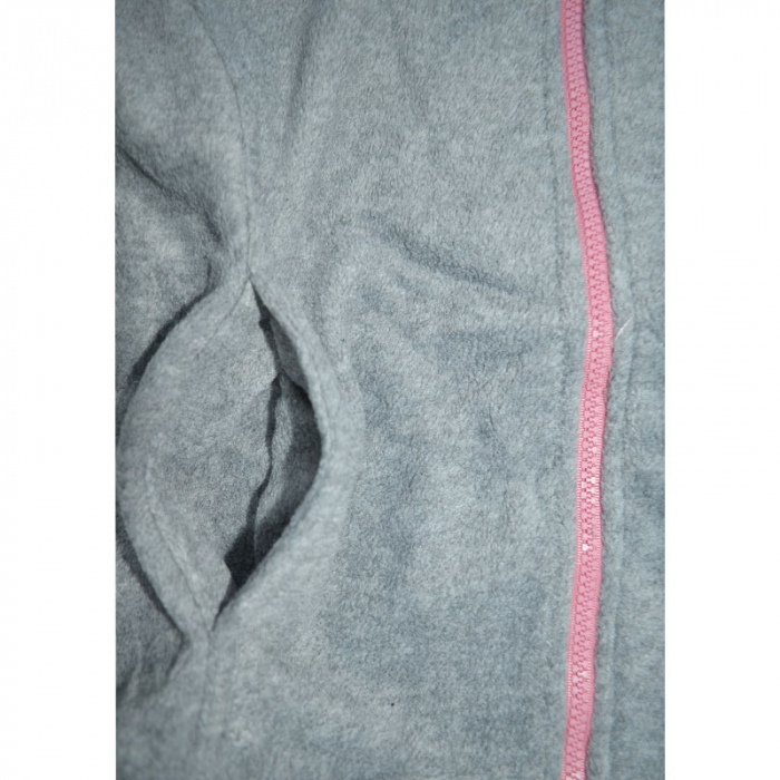 Hanorac din polar cu maneca lunga si gluga pentru fete Happy House WB-3072G, Gri [3]