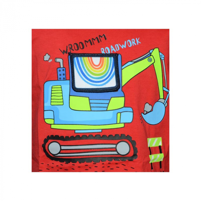 Tricou pentru baieti Happy House HB-8182-80-86 cm, Rosu [3]