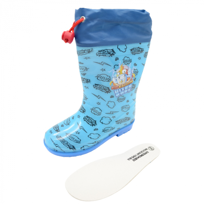 Cizme din cauciuc pentru baieti Mini Junior 43349-25-26, Albastru [2]