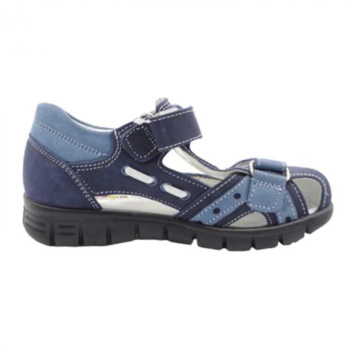 Sandale ortopedice pentru baieti Small Foot SM8001-29, Bleumarin [4]