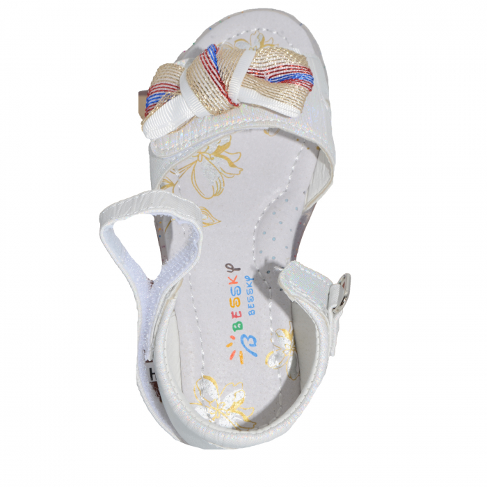 Sandale ortopedice pentru fete Bessky HL9964-1-27, Alb [4]