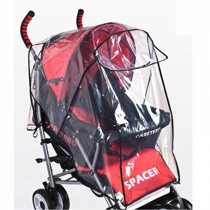 Husa de ploaie pentru carucior sport Caretero CAR-FOL-CS1, Transparent [2]