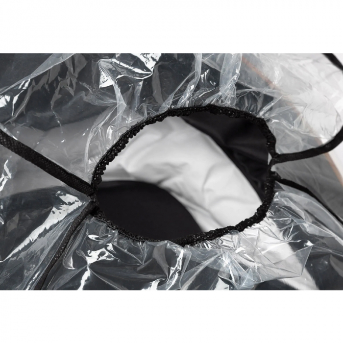 Husa de ploaie pentru carucior cu maner reversibil Caretero 522101, Transparent [3]