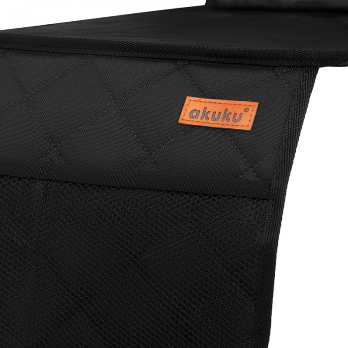 Husa protectie bancheta auto, material impermeabil, anti alunecare Akuku A0675, Negru [2]
