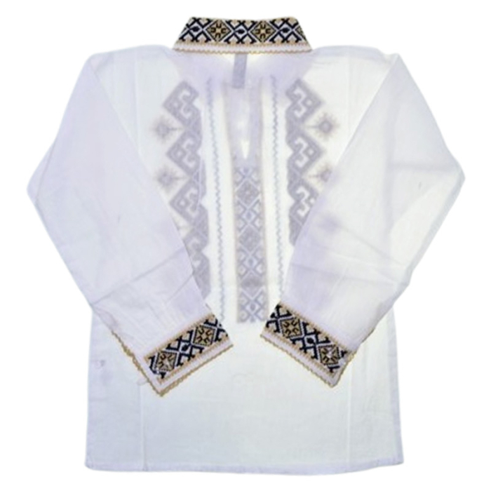 Ie tip camasa, cu guler si maneca lunga, pentru baieti, Mini Junior IE-MJ18, Alb [4]