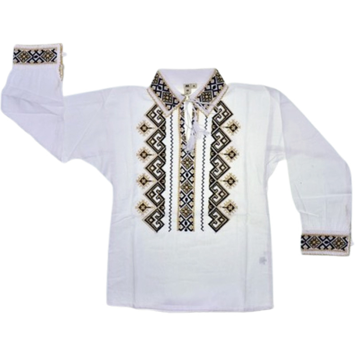 Ie tip camasa, cu guler si maneca lunga, pentru baieti, Mini Junior IE-MJ18, Alb [1]