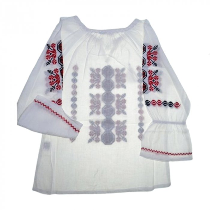 Ie traditionala cu maneca lunga pentru fete Mini Junior IE-MJ9, Alb [3]