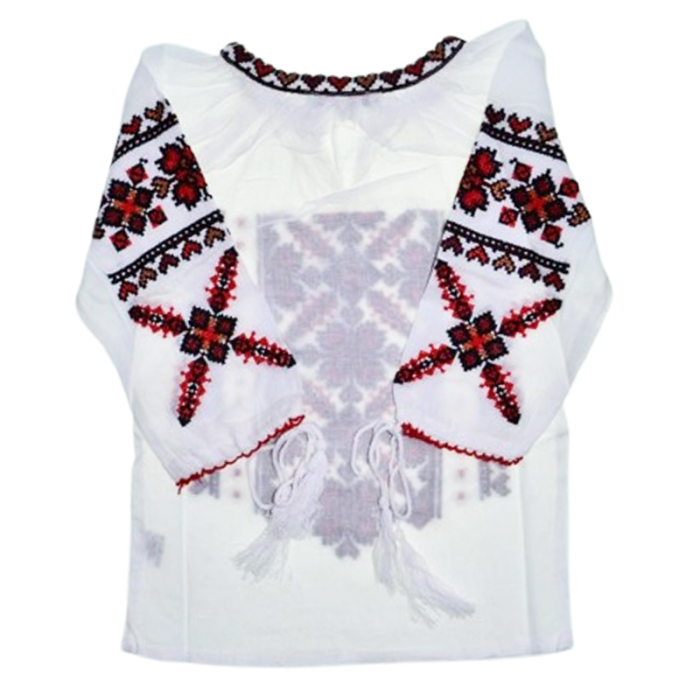 Ie traditionala, cu maneca lunga, pentru fete, Mini Junior IE-MJ16-0, Alb [3]