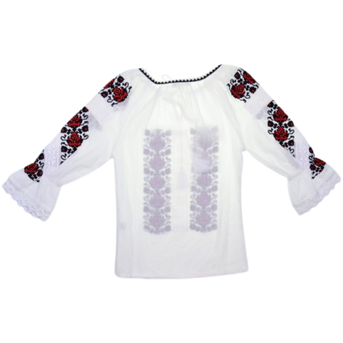 Ie traditionala, cu maneca lunga, pentru fete, Mini Junior IE-MJ23-0, Alb [3]