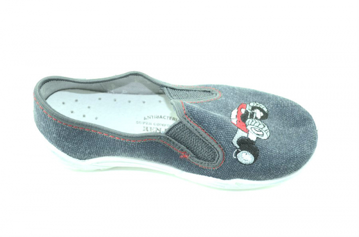 Pantofi din panza pentru baieti Renbut PSBR2-30, Gri [2]