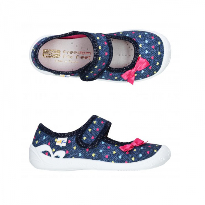 Pantofi din panza pentru fete 3F 3FP-11-31, Albastru [3]