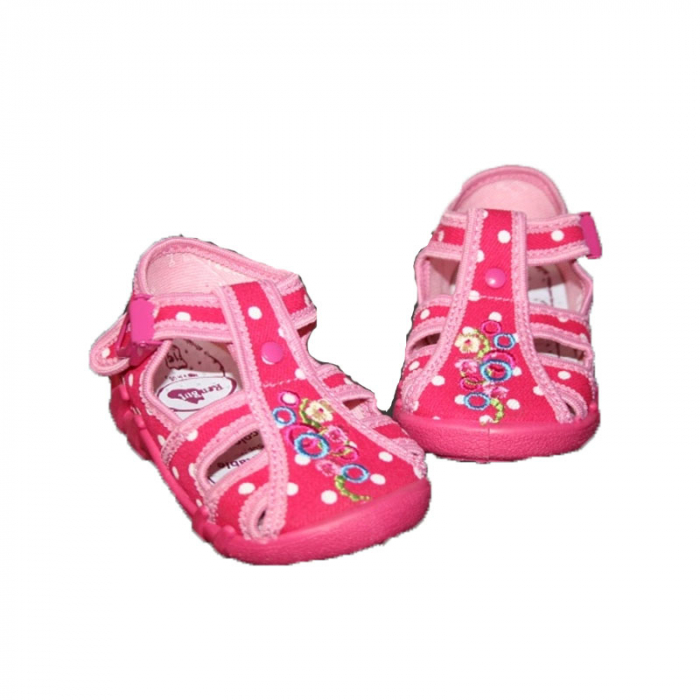Sandale din panza pentru fete Renbut 13-106-25, Roz [2]
