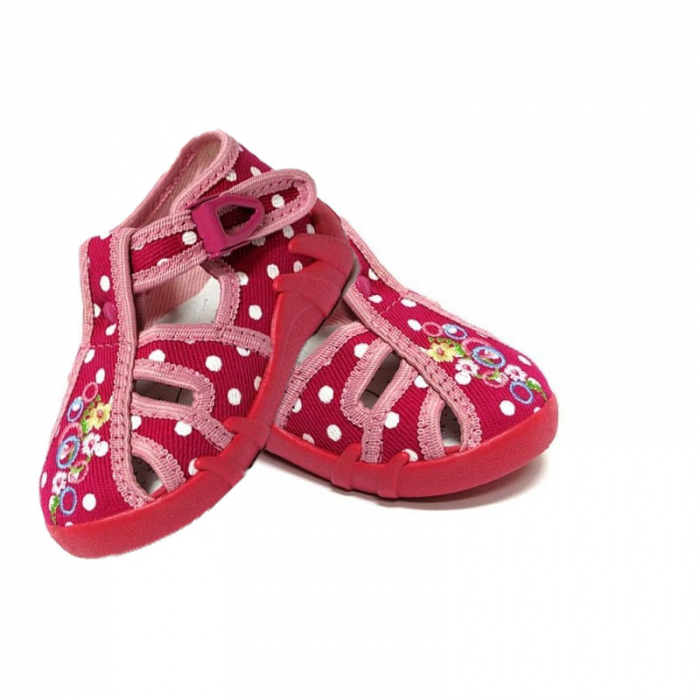 Sandale din panza pentru fete Renbut 13-106-25, Roz [3]