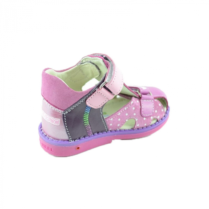 Pantofi ortopedica din piele pentru fete BLACK BLKF1-24, Mov [3]