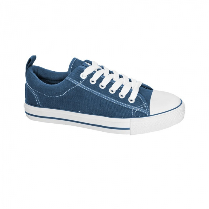 Tenisi din panza pentru baieti American Club 367/14-33523-33, Bleumarin [2]