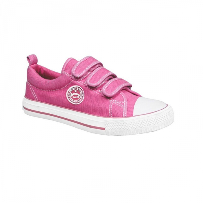 Tenisi din panza pentru fete American Club 445/15 445/15-33468-33, Fucsia [2]