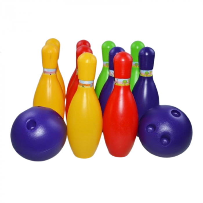 Joc de bowling pentru copii, 10 popice, 2 mingi Midex BWNG1, Multicolor [1]