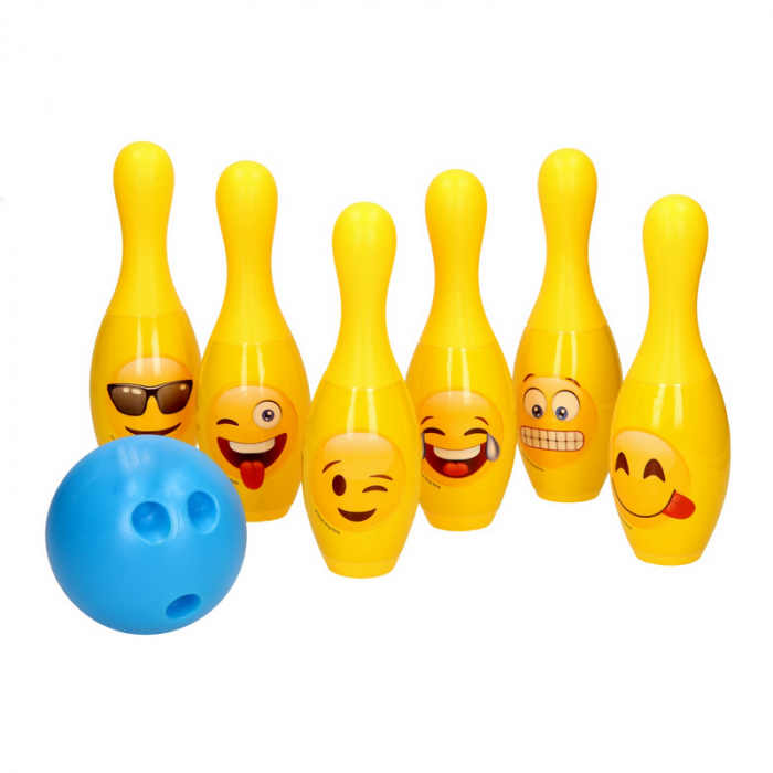 Joc de bowling pentru copii, 6 popice, 1 minge Midex 643763, Galben [1]
