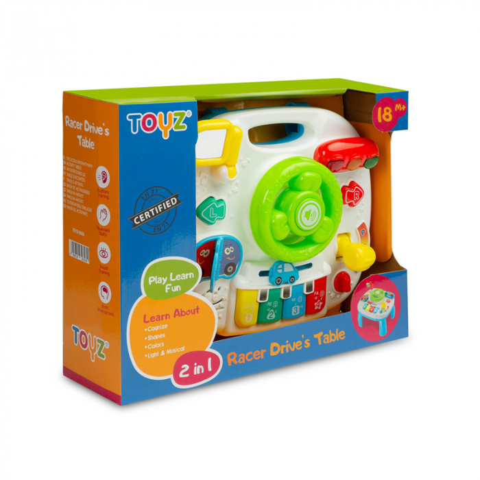 Masuta interactiva de activitati 2 in 1 Toyz 9005, Multicolor [8]