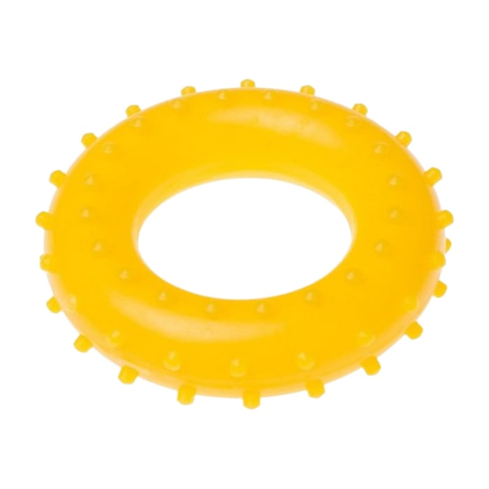 Jucarie antistres cerc, din cauciuc moale, diametru 7,5 cm, pentru copii, Tullo JT2811, Galben [1]