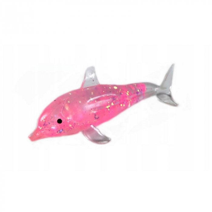 Jucarie antistres delfin, pentru copii, Midex 655889D, Roz [1]
