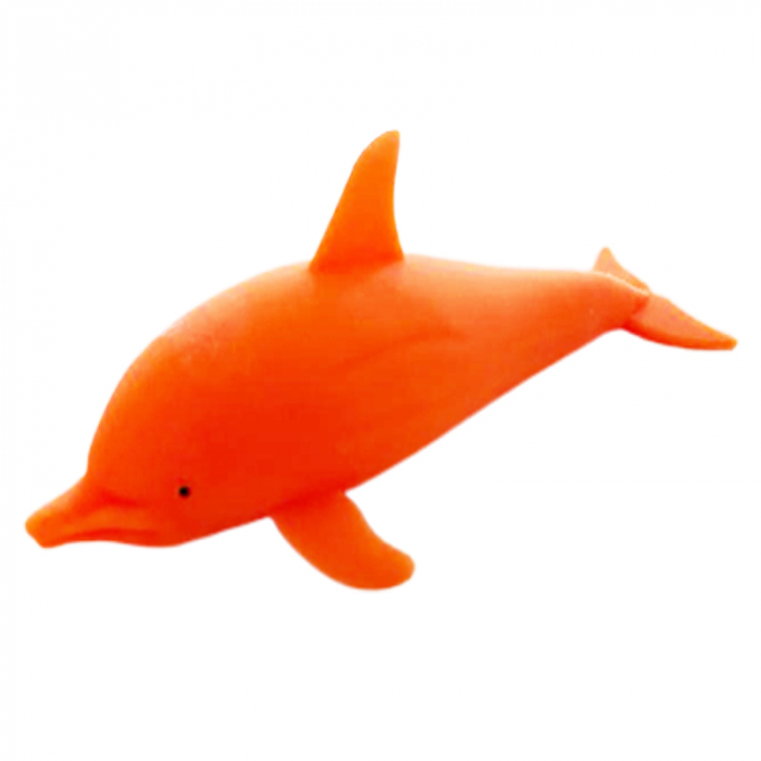 Jucarie antistres delfin pentru copii Midex 620610-P, Portocaliu [1]