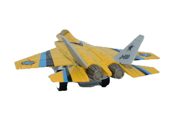 Jucarie avion metalic-Midex 0530L-GA, Galben [3]