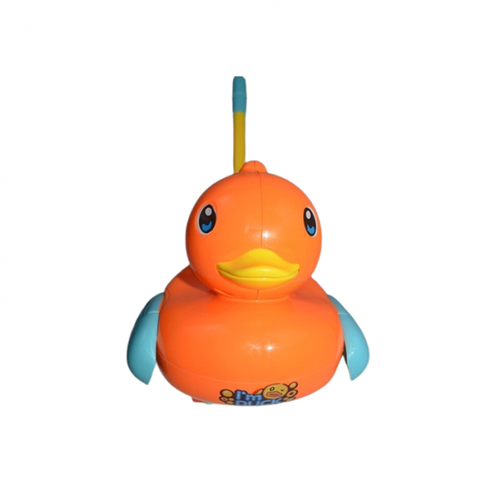 Jucarie de impins pentru copii, ratusca, Mini Junior 1518RP, Portocaliu [3]