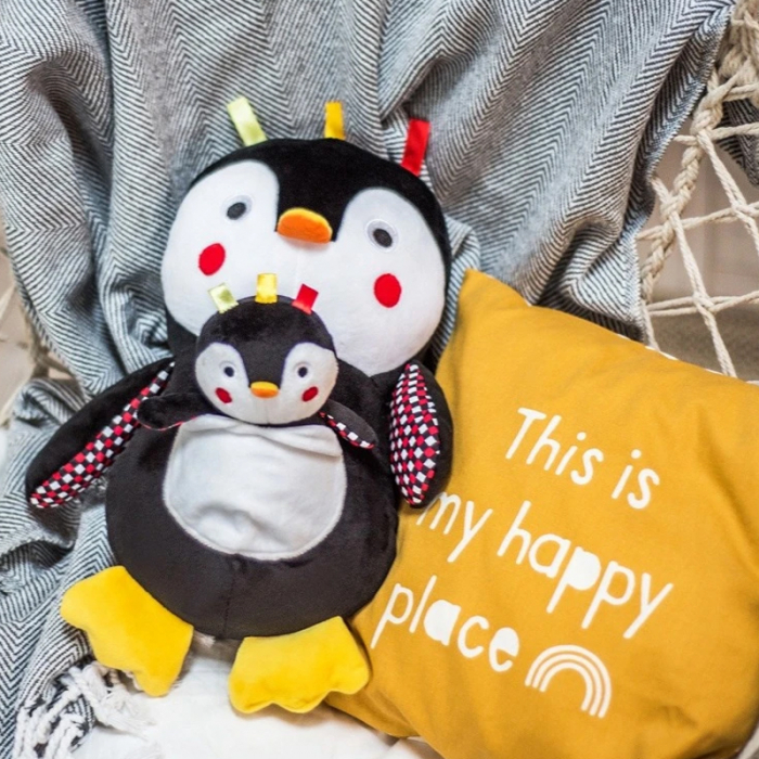 Jucarie din plus zornaitoare BabyOno Penguin Connor 640-P, Negru [2]