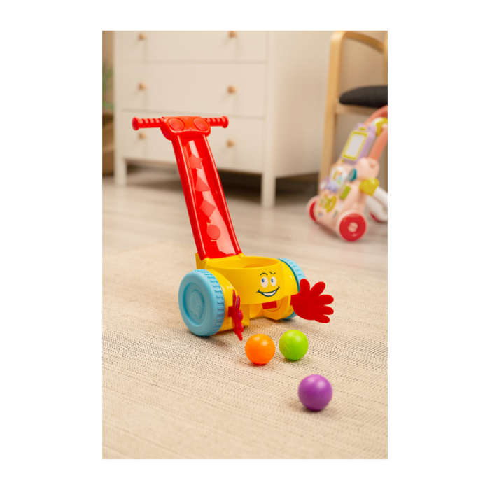 Jucarie educationala de impins si colectat mingi, Toys 398037, Multicolor [2]