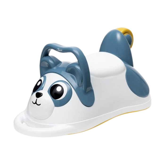 Jucarie educationala Panda 3 in 1, masina, scaun si roaba, Chicco 112852, Albastru [1]