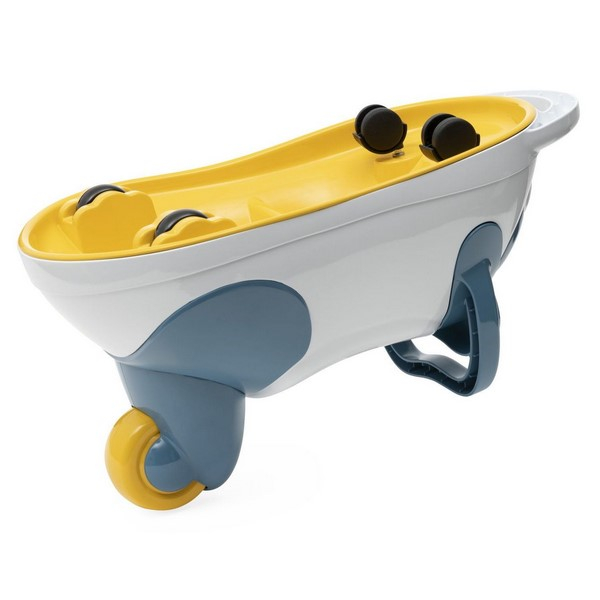 Jucarie educationala Panda 3 in 1, masina, scaun si roaba, Chicco 112852, Albastru [3]