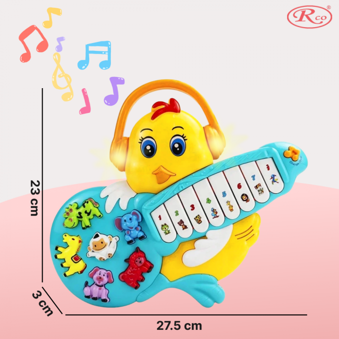 Jucarie Educativa, Mini Orga Puiut RCO, 23x27.5x3 cm, +12 luni, WW7017 [5]