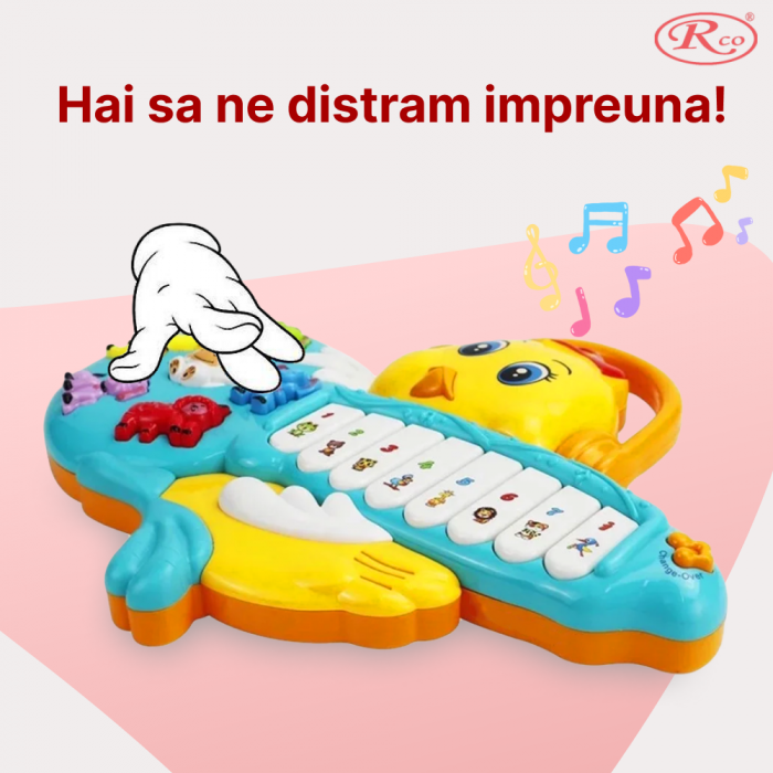 Jucarie Educativa, Mini Orga Puiut RCO, 23x27.5x3 cm, +12 luni, WW7017 [4]
