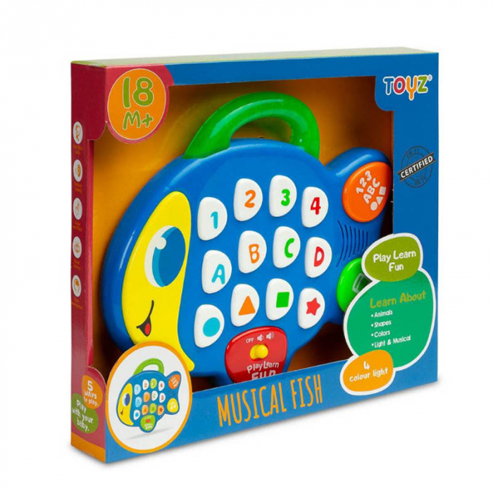 Jucărie educativă pentru copii Toyz Fish 393254, Albastru [3]