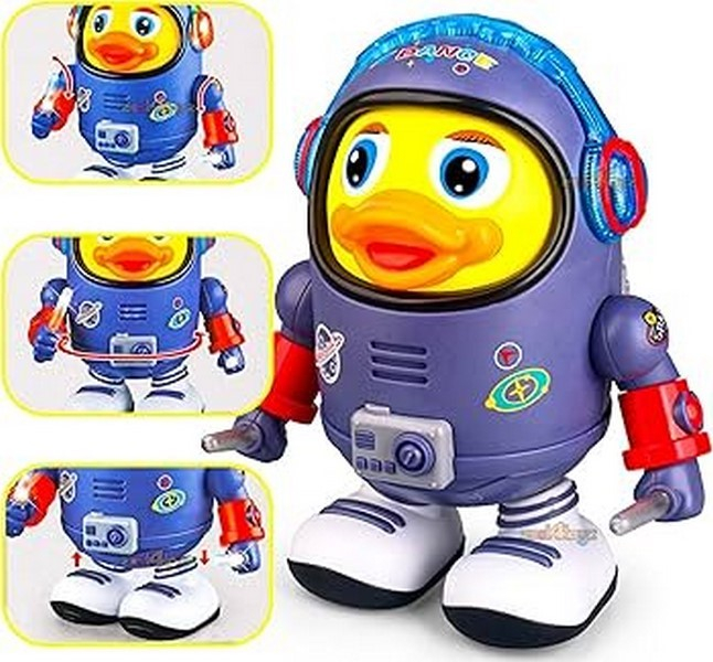 Jucarie interactiva rata cosmonaut dansatoare, RCO WP4027, Albastru [2]