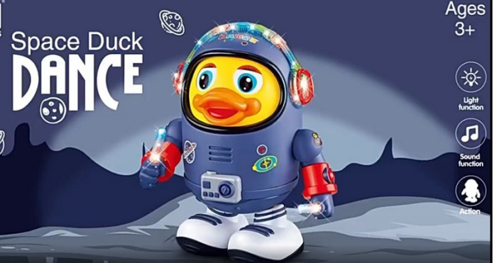 Jucarie interactiva rata cosmonaut dansatoare, RCO WP4027, Albastru [3]