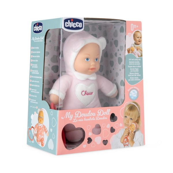 Jucarie micuta mea papusa pentru bebelusi, 15 cm, Chicco 177776, Roz [3]