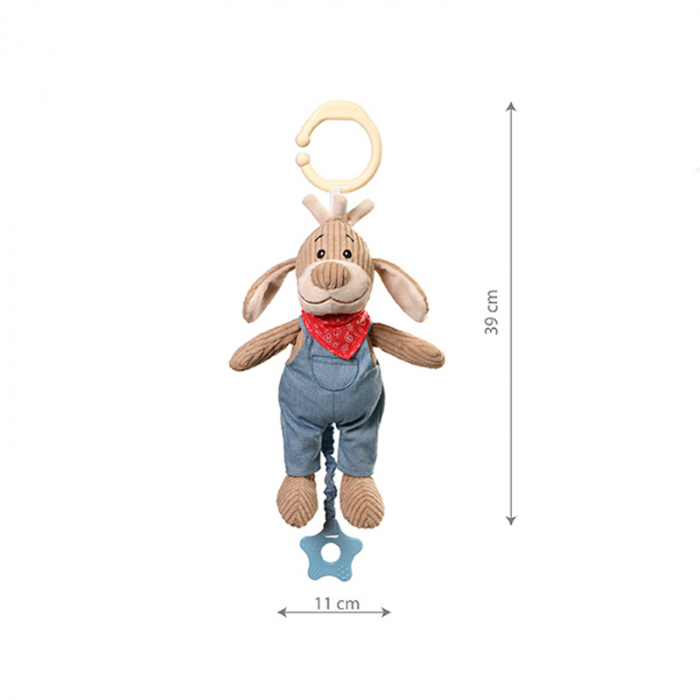 Jucarie muzicala Catelul gradinar BabyOno 1124-01, Multicolor [6]