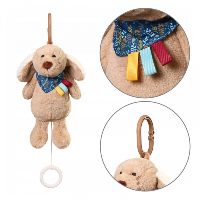 Jucarie muzicala pentru carucior BabyOno Catel 1522, Bej [2]