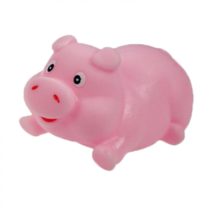 Jucarie pentru baie 7 cm Lena Happy Farm 65523-2, Roz [1]