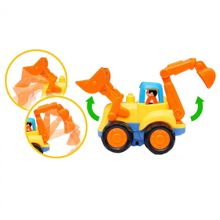 Jucarie pentru baieti buldozer Anek 426361, Portocaliu [2]
