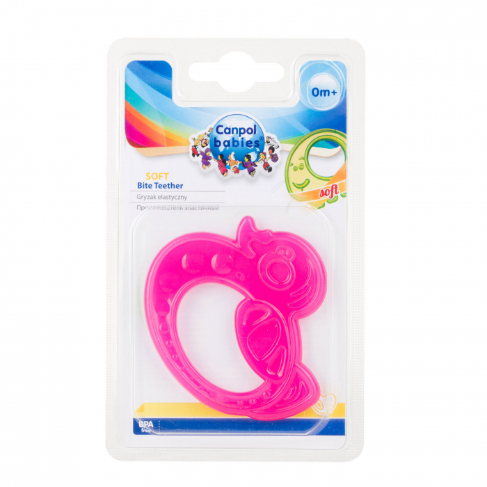 Jucarie pentru dentitie 0 luni+ Canpol Babies 13/109, Fucsia [2]